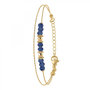 Voir la diapositive 1 : SC BOHEME Bracelet double tour par SC Bohème orné de pierres Lapis Lazuli