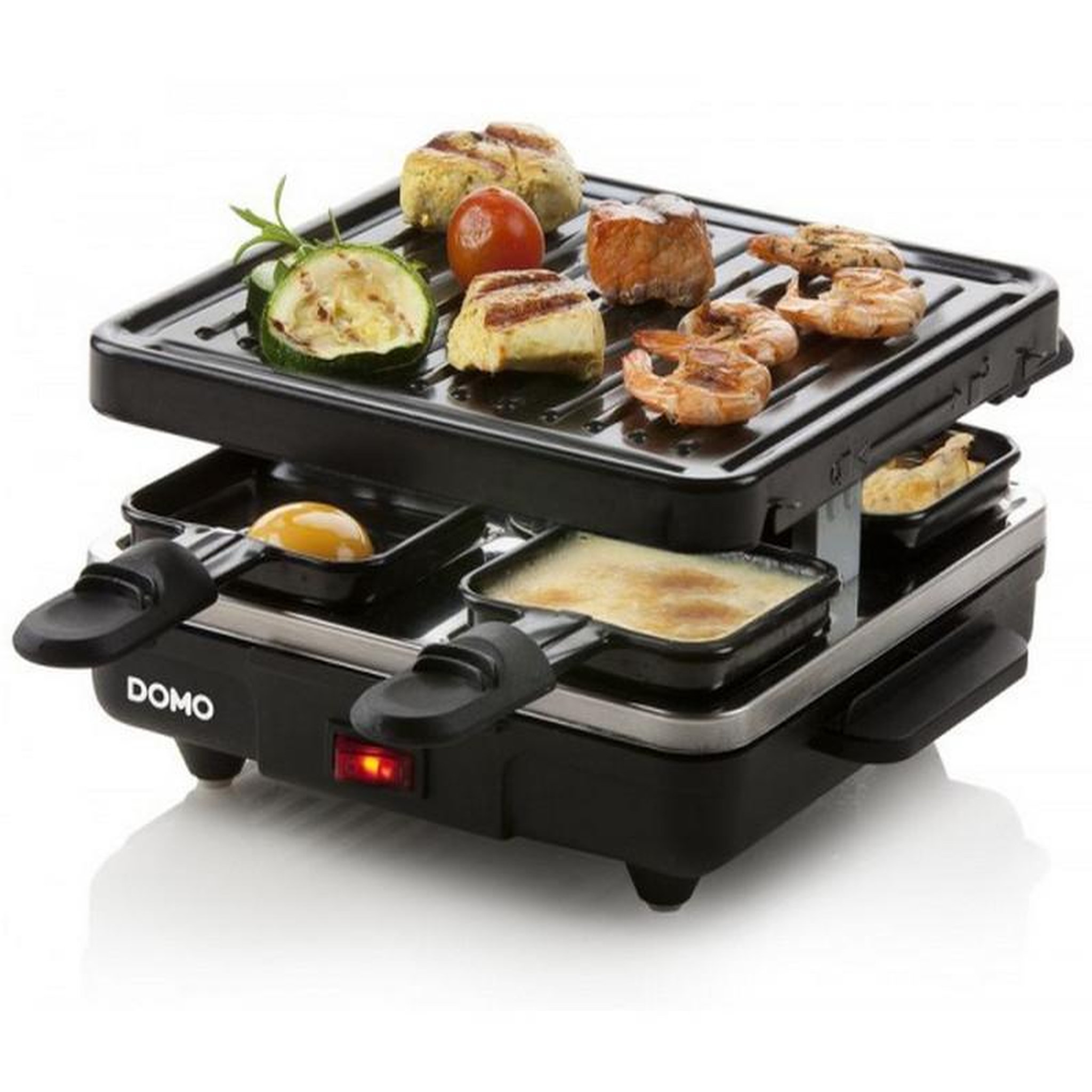 Domo Appareil à raclette 4 personnes 600w + gril - DO9147G