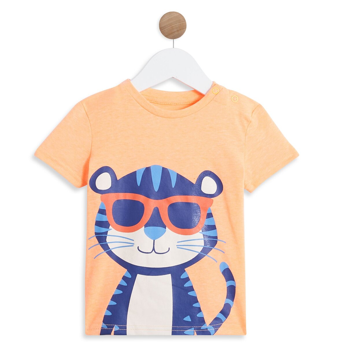 INEXTENSO T-shirt orange fluo bébé garçon 