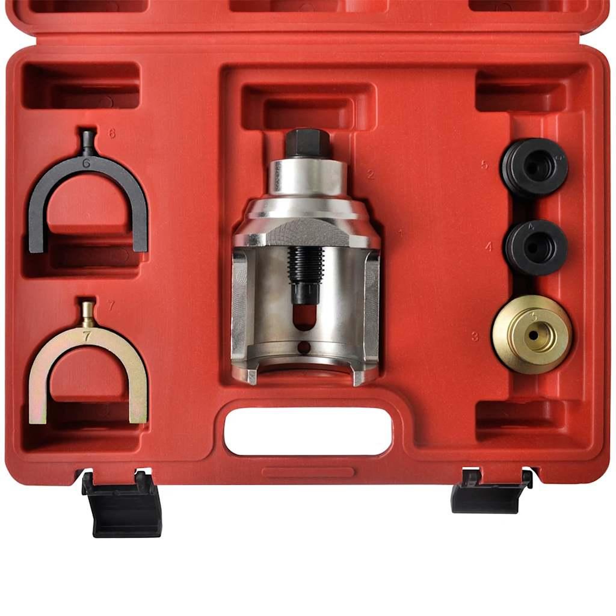 Voir la diapositive 4 : VIDAXL Coffret d'adaptateurs extracteurs de joints a rotule vw t4