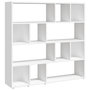 Voir la diapositive 2 : VIDAXL Bibliotheque/Cloison de separation Blanc 105x24x102 cm