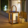 Voir la diapositive 2 : Lumisky Lanterne solaire SERAPHINA Bois Aluminium H32cm