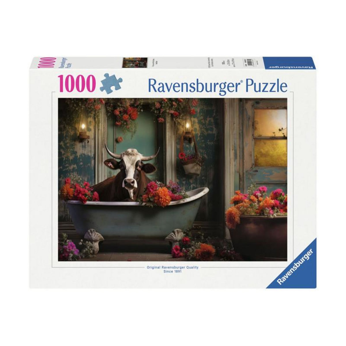 RAVENSBURGER Ravensburger - Jigsaw puzzle The Cow in The Bathtub, 1000pcs. 12000782 1