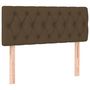 Voir la diapositive 4 : VIDAXL Tete de lit a LED Marron fonce 90x7x78/88 cm Tissu
