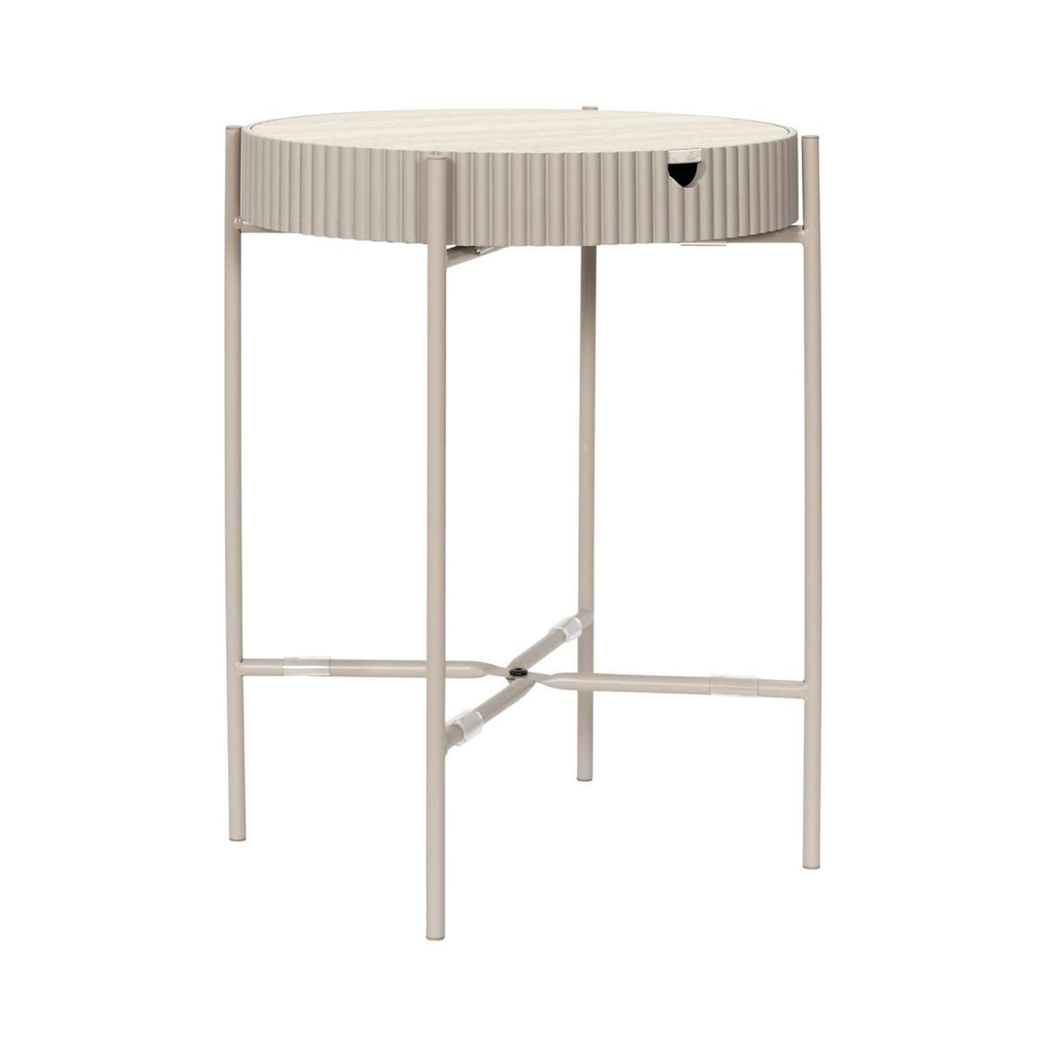 The Home Deco Factory Table de Rangement Design  Terra Nova  48cm Beige
