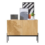 MERAX Buffet 2 porte(s) 0 tiroir(s) - 100 cm naturel panneau de particules