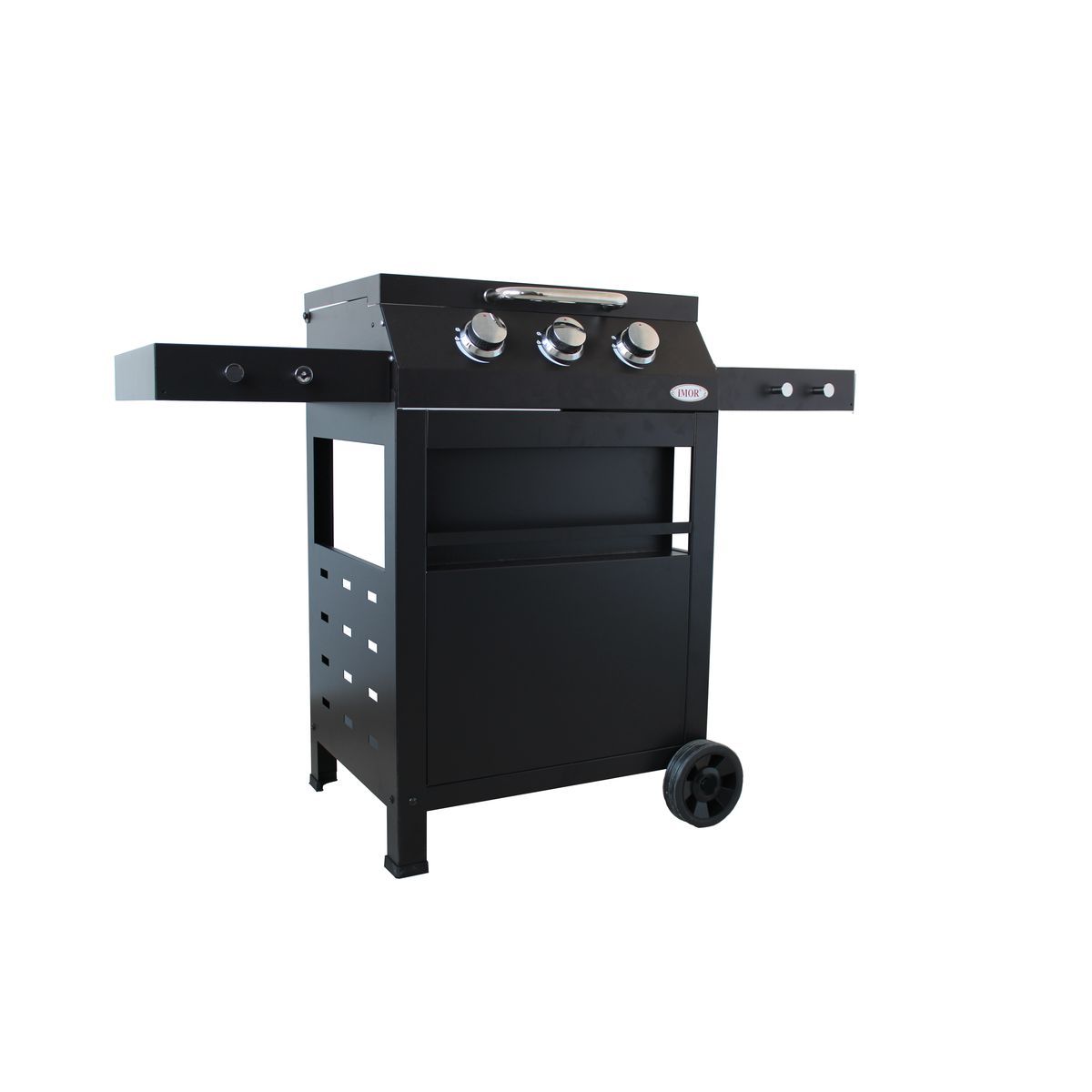 Imor Barbecue à gaz en acier avec plancha BELICE