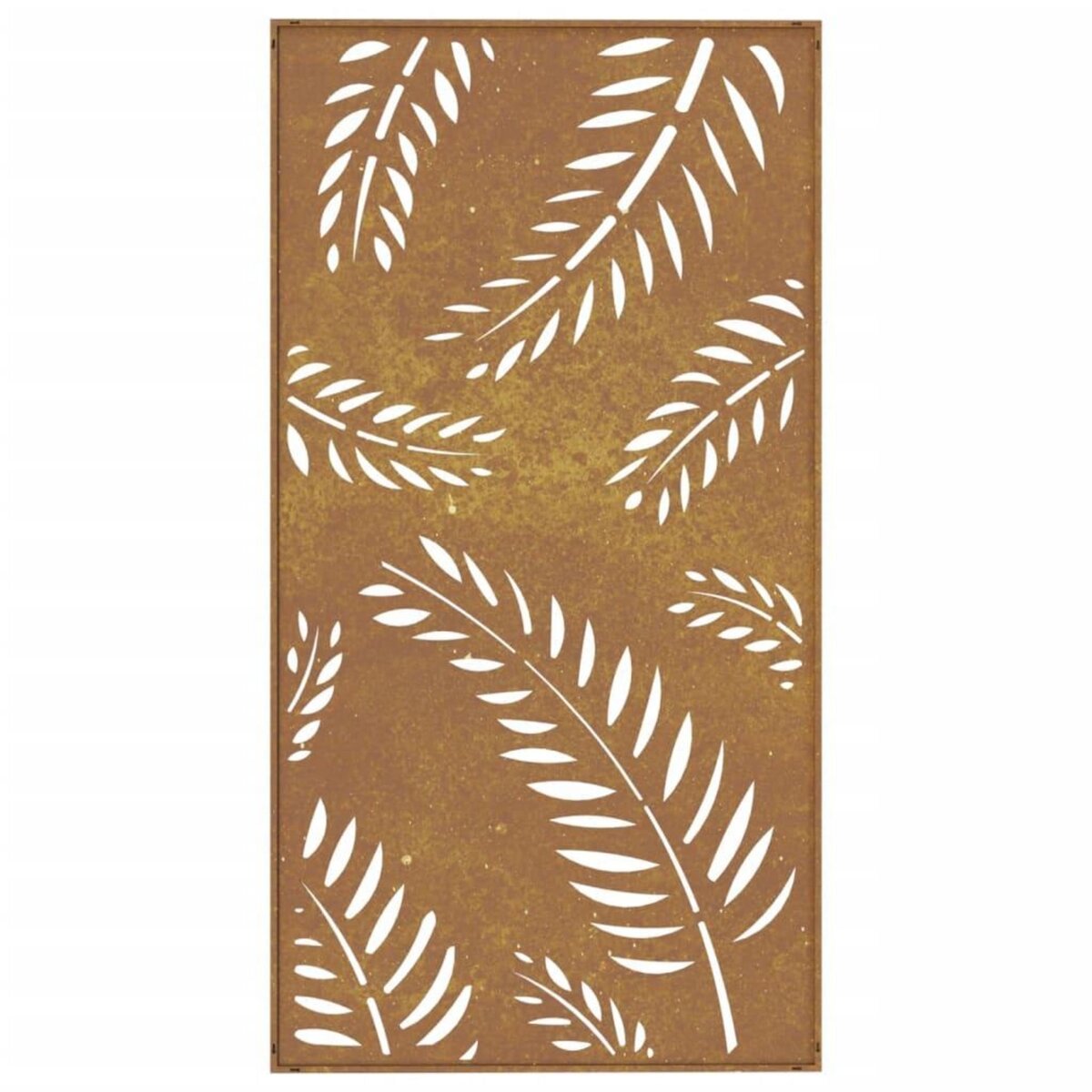 VIDAXL Decoration murale jardin 105x55 cm acier corten design feuille