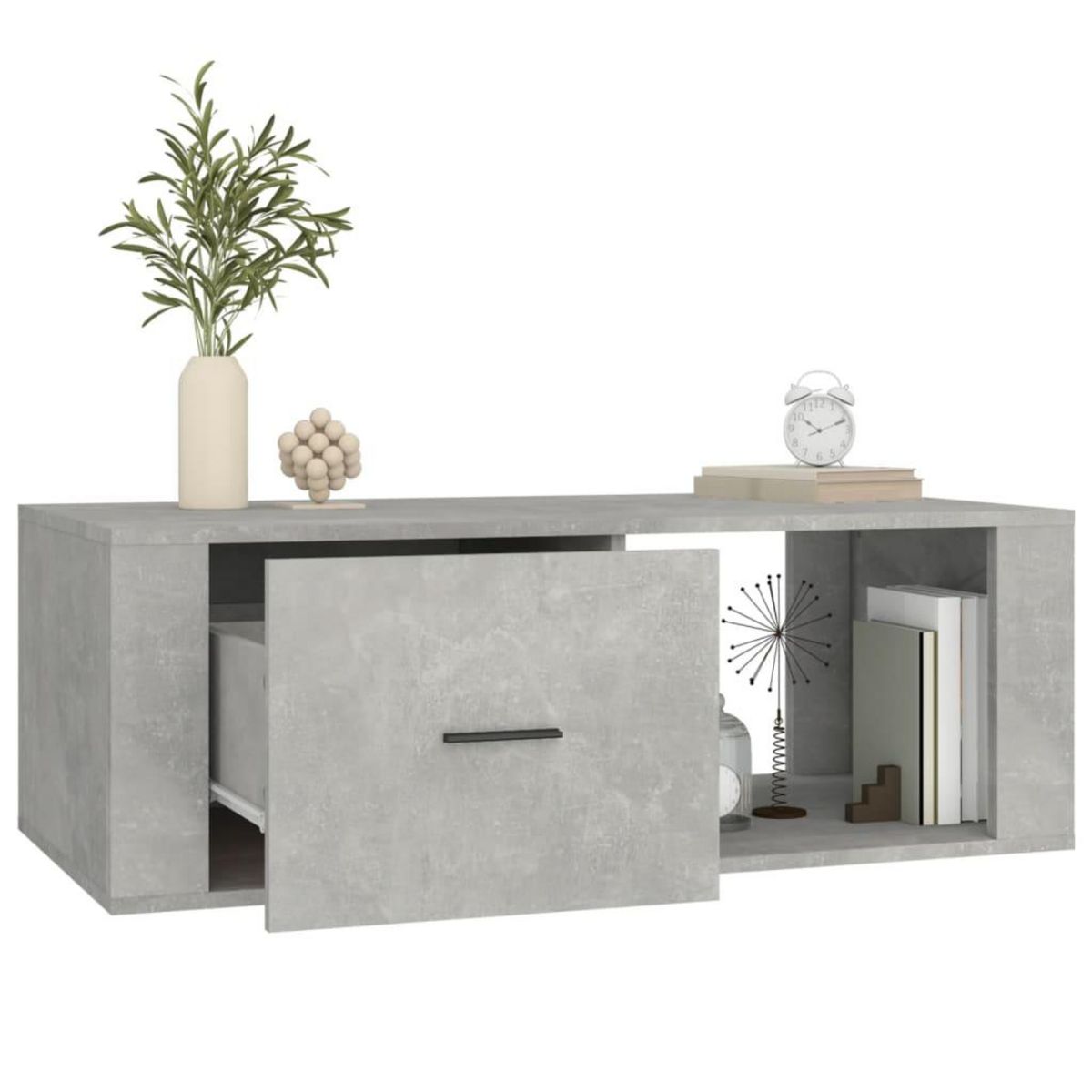 VIDAXL Table basse Gris beton 100x50,5x35 cm Bois d'ingenierie