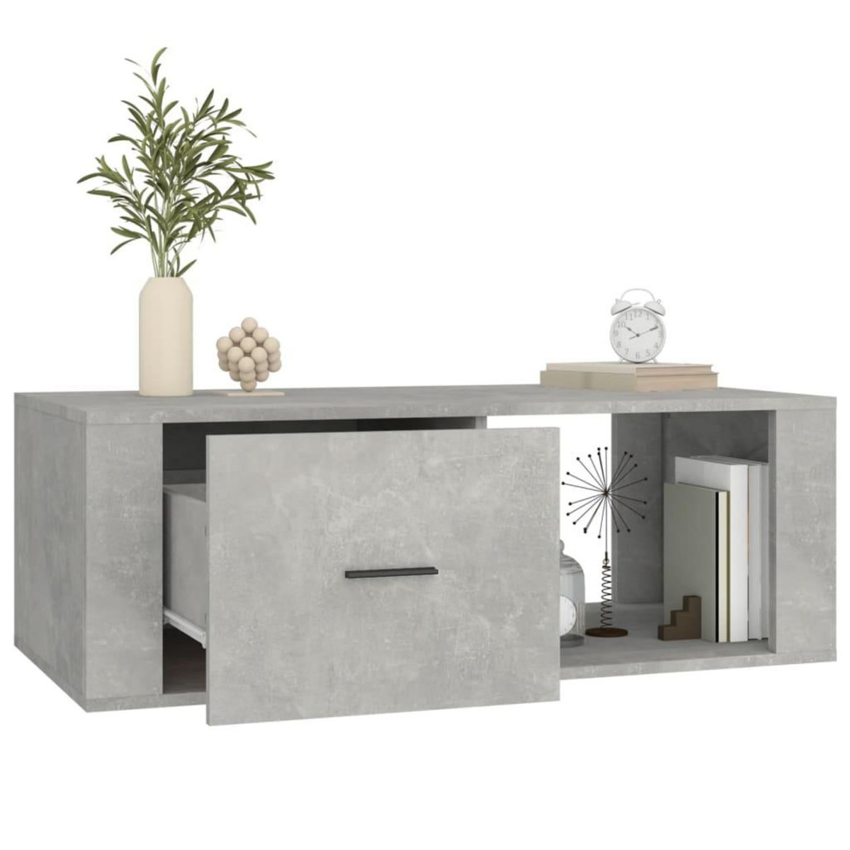 VIDAXL Table basse Gris beton 100x50,5x35 cm Bois d'ingenierie