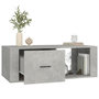 Voir la diapositive 5 : VIDAXL Table basse Gris beton 100x50,5x35 cm Bois d'ingenierie