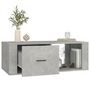 Voir la diapositive 5 : VIDAXL Table basse Gris beton 100x50,5x35 cm Bois d'ingenierie