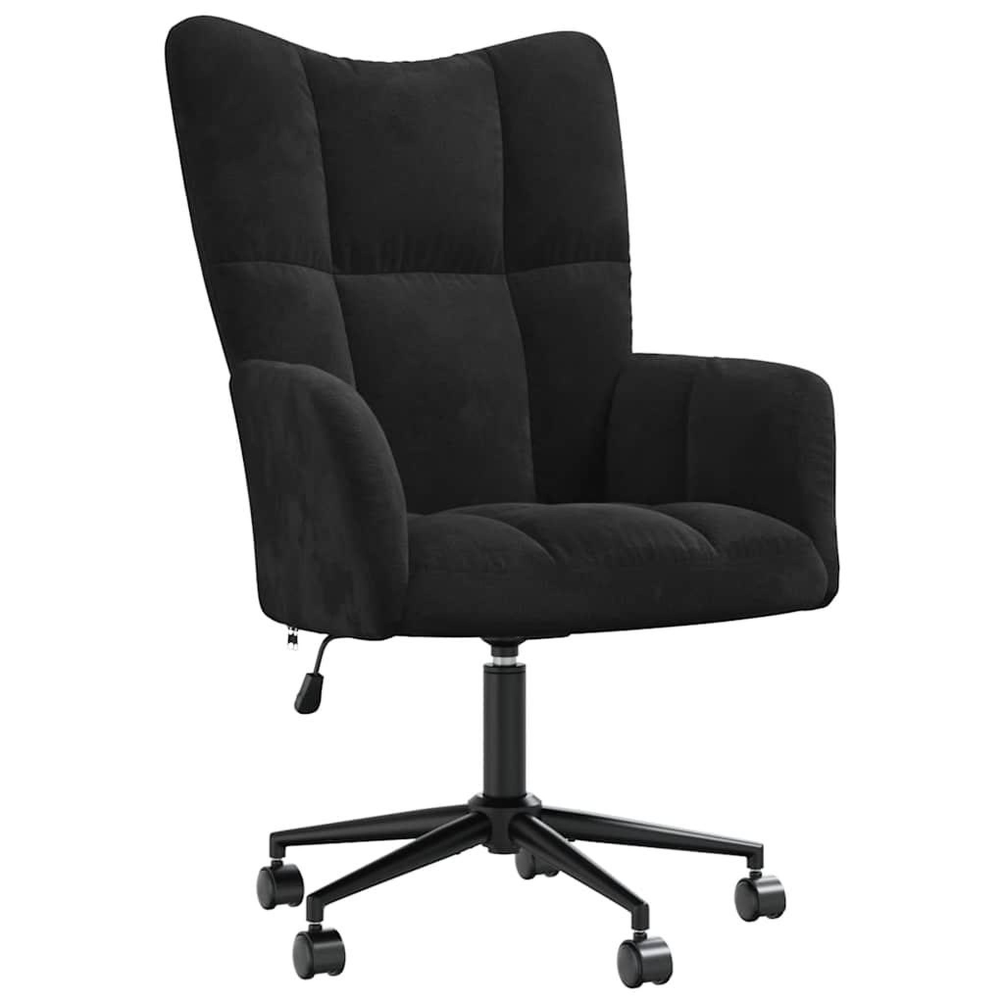 Voir la diapositive 2 : VIDAXL Chaise de relaxation Noir Velours