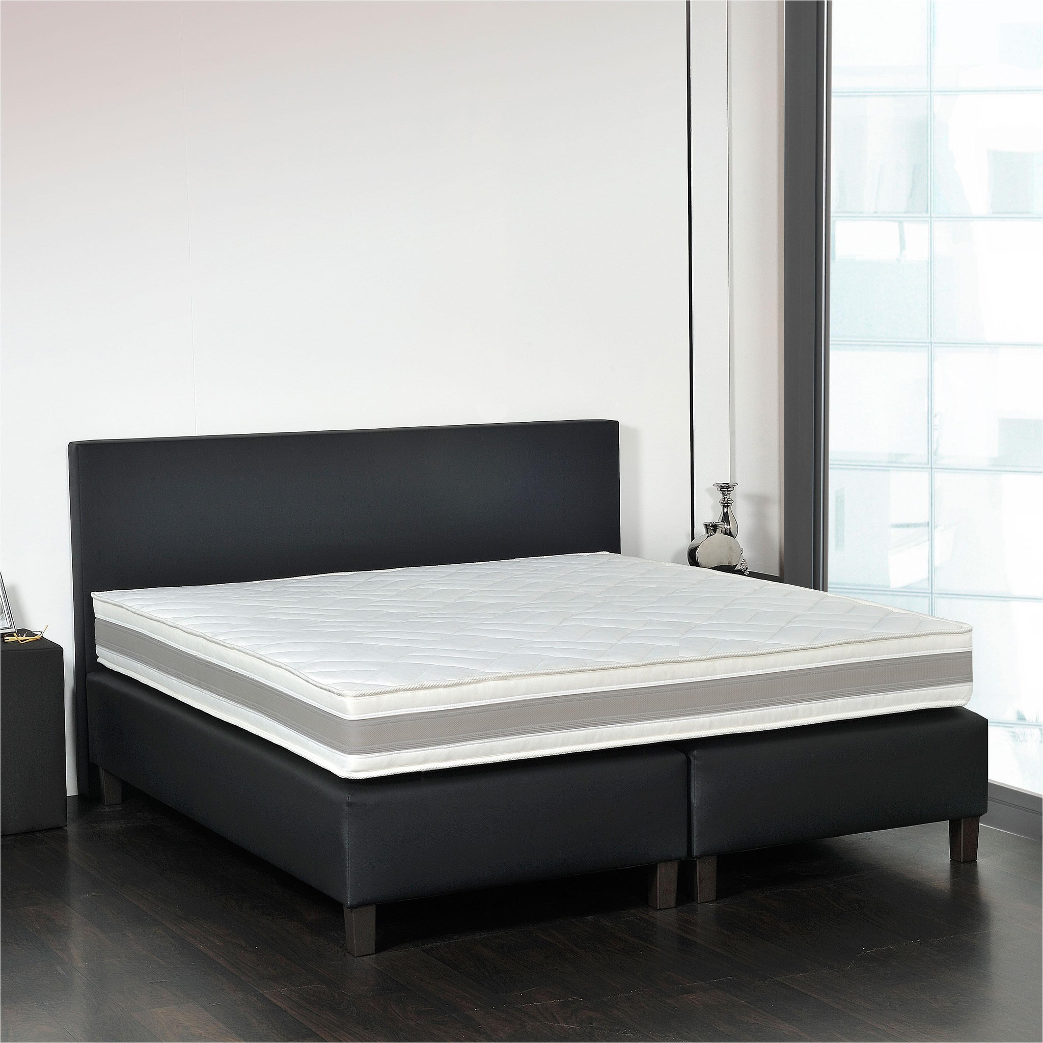 Voir la diapositive 2 : PRESTIGE Collection Ensemble complet Boxspring 160x200 cm RONAN