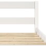 Voir la diapositive 5 : ID MARKET Lit simple HARPER 90 x 190 cm avec sommier bois blanc