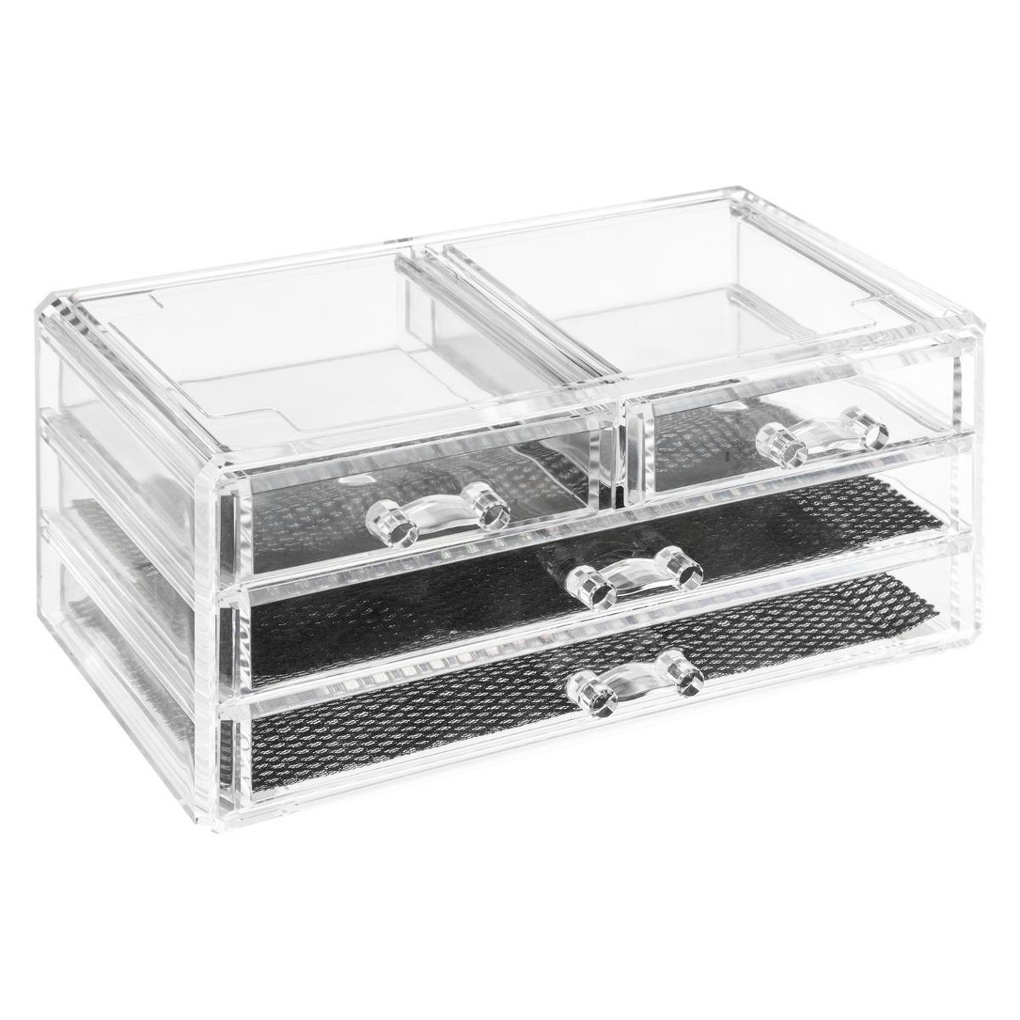 Voir la diapositive 1 : FIVE Boîte à bijoux 4 tiroirs  beauty  24cm transparent