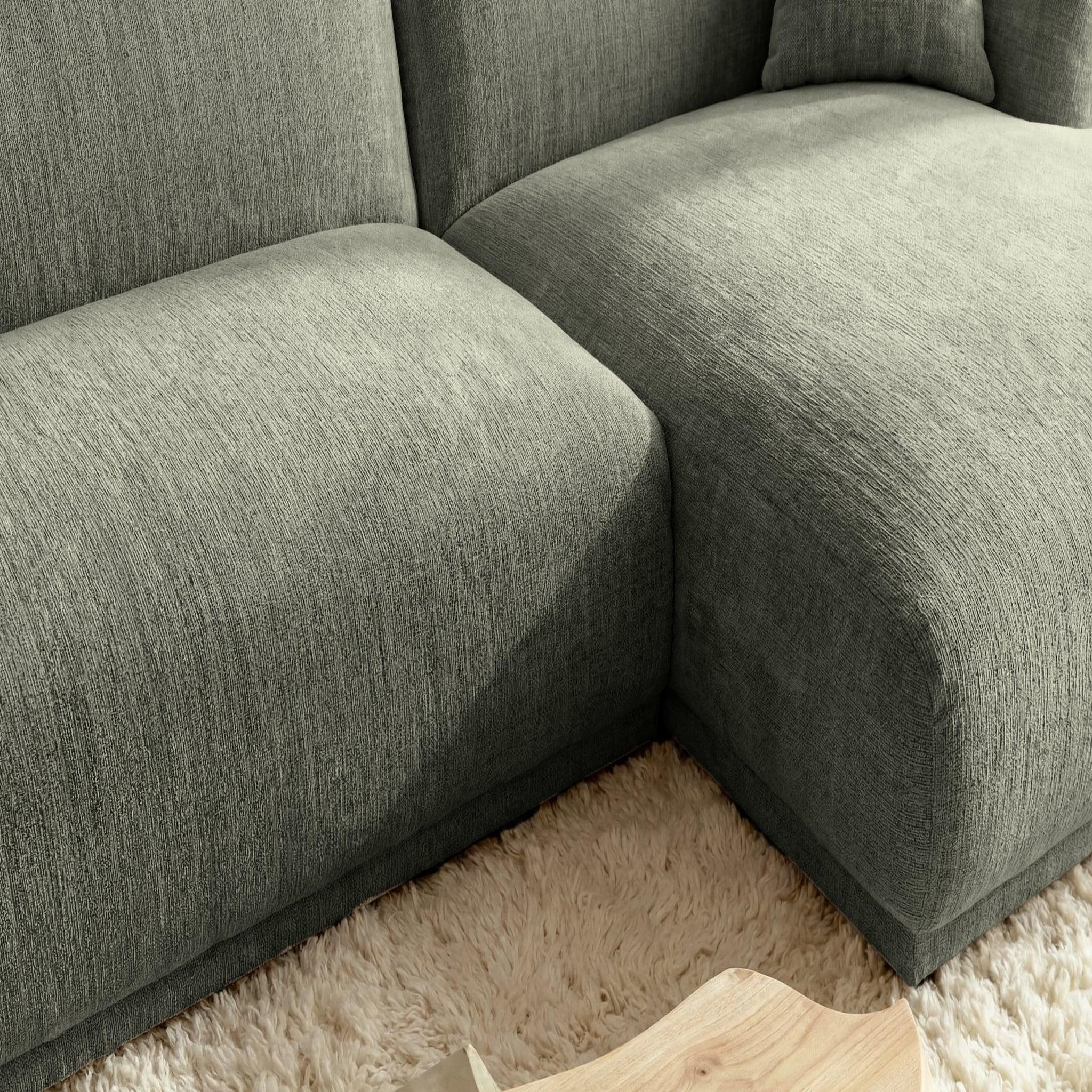 Voir la diapositive 5 : CASANOVA PARIS Rosalie - canapé d'angle tissu chenille