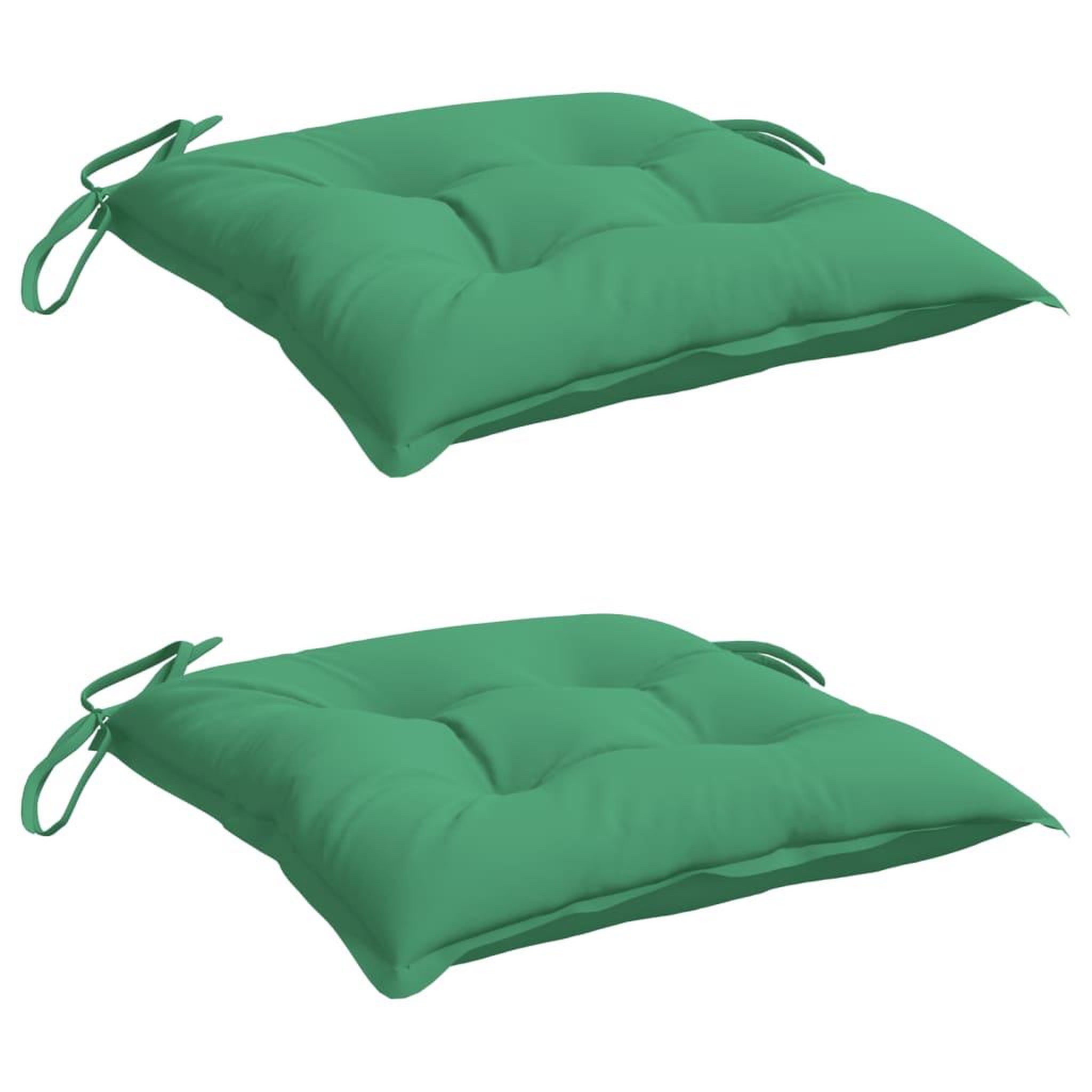 Voir la diapositive 3 : VIDAXL Coussins de chaise lot de 2 vert 50x50x7 cm tissu oxford
