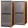 Voir la diapositive 3 : VIDAXL Cloison de separation 4 panneaux Noir 280x180 cm