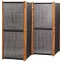 Voir la diapositive 3 : VIDAXL Cloison de separation 4 panneaux Noir 280x180 cm