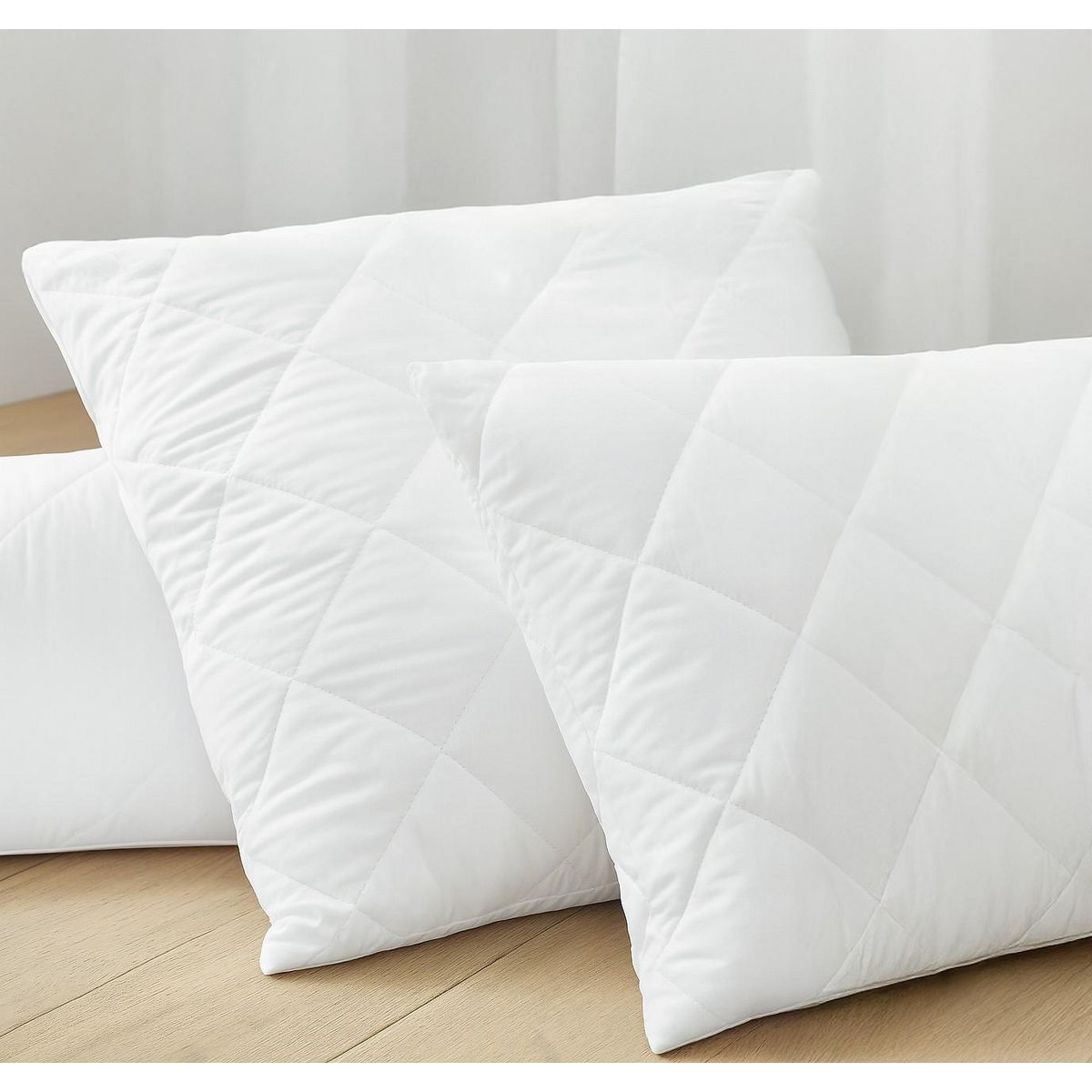 Les Ateliers du Linge Protège-oreillers 100%polyester 75gsm quilte