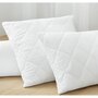 Voir la diapositive 2 : Les Ateliers du Linge Protège-oreillers 100%polyester 75gsm quilte