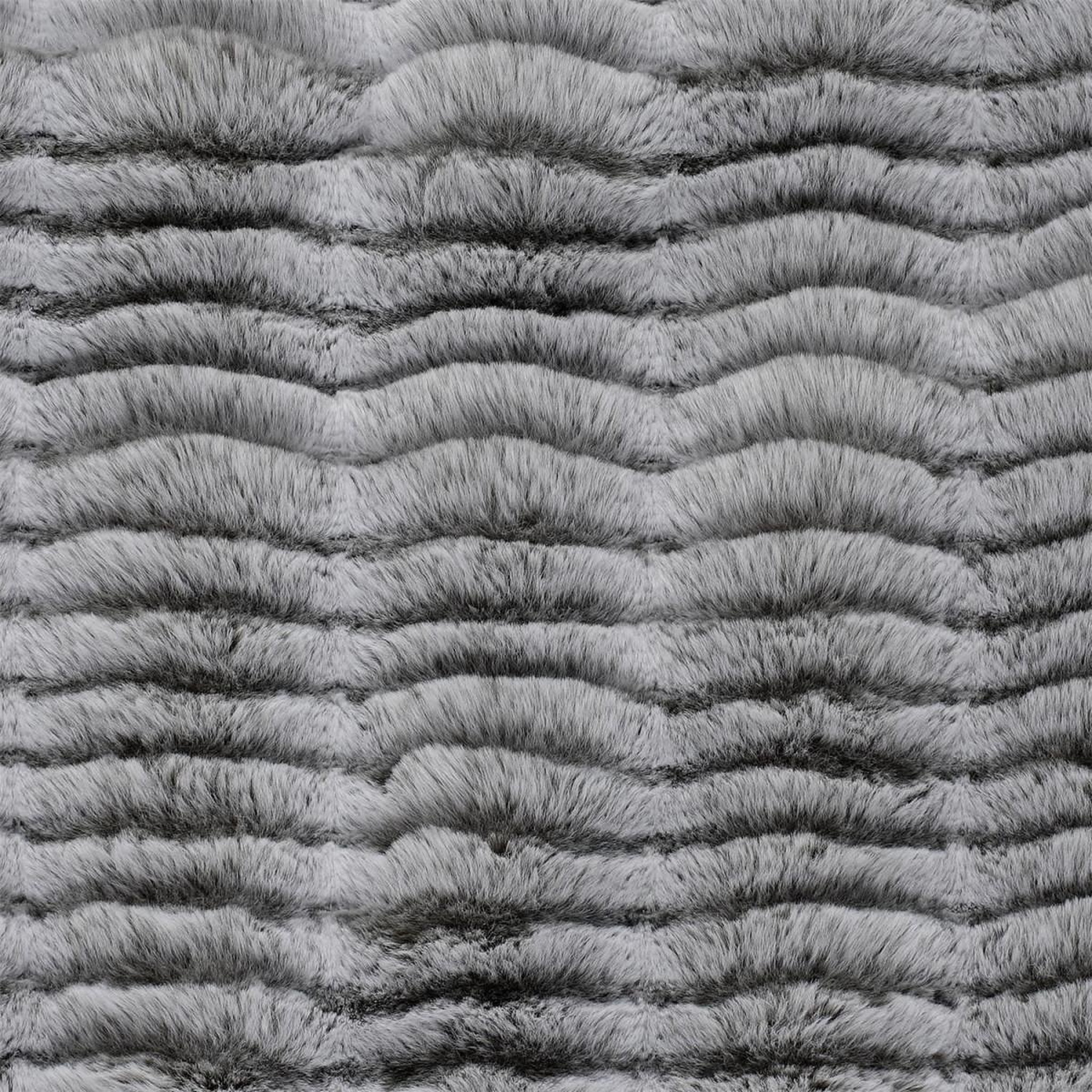 Voir la diapositive 3 : The Home Deco Factory Plaid imitation fourrure  opulence  120x150cm gris
