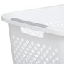 Voir la diapositive 2 : FIVE Corbeille à Linge Ajouré  Rigoberto  40L Blanc
