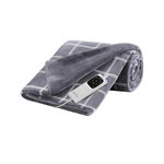 Couverture Chauffante - Imetec - Plaid chauffant 150x110 cm - 6 Températures - Tissu Toucher Velours et Sherpa - Lavable en Mac