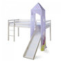 Voir la diapositive 2 : HomeStyle4U Lit Mezzanine Tour Toboggan Bois de Pin