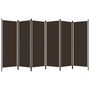 Voir la diapositive 2 : VIDAXL Cloison de separation 6 panneaux Marron 300x180 cm