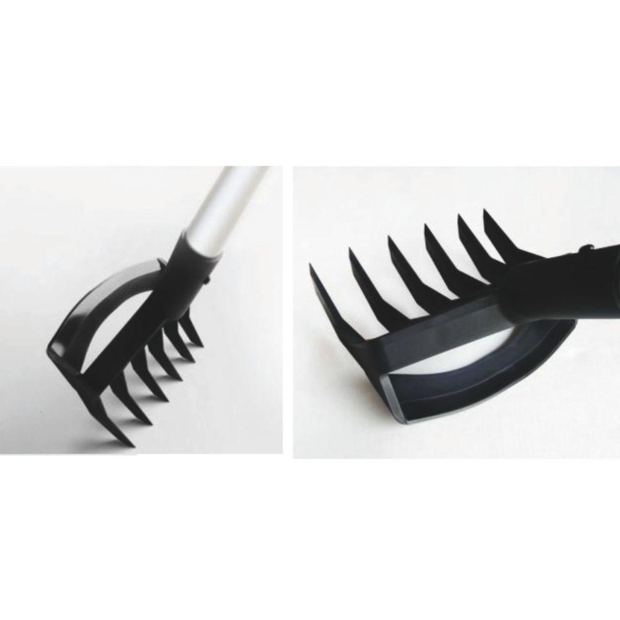 Voir la diapositive 5 : KZ GARDEN Rateau de jardin desherbeur manuel manche téléscopique 91-146cm - râteau de désherbage jardin 6 dents allées potager kz garden