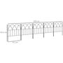 Voir la diapositive 3 : OUTSUNNY Lot de 5 clôtures de jardin décoratives avec ornements métal noir