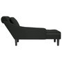 Voir la diapositive 5 : VIDAXL Fauteuil long avec coussin et accoudoir droit noir velours
