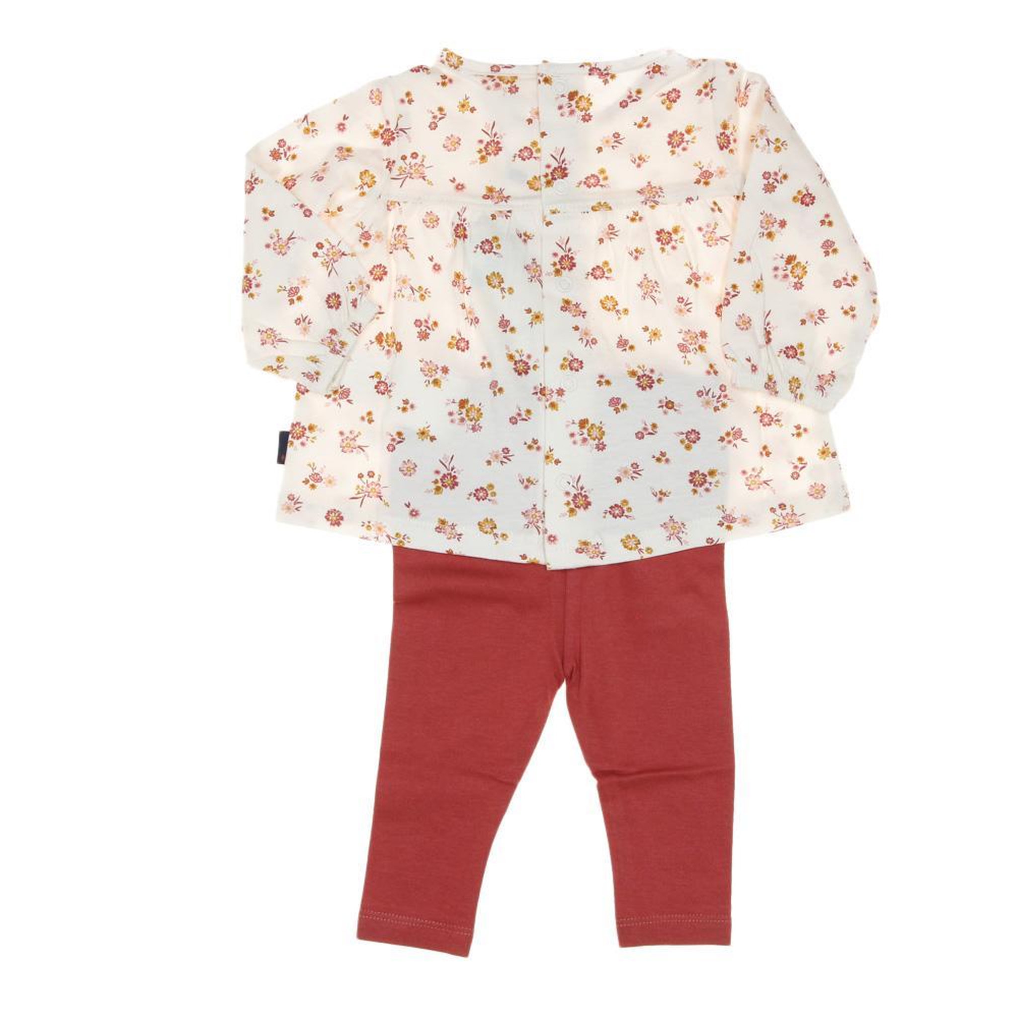 Voir la diapositive 2 : ELLE EST OU LA MER Ensemble Rose/Ecru Bébé Fille EOM Efomug
