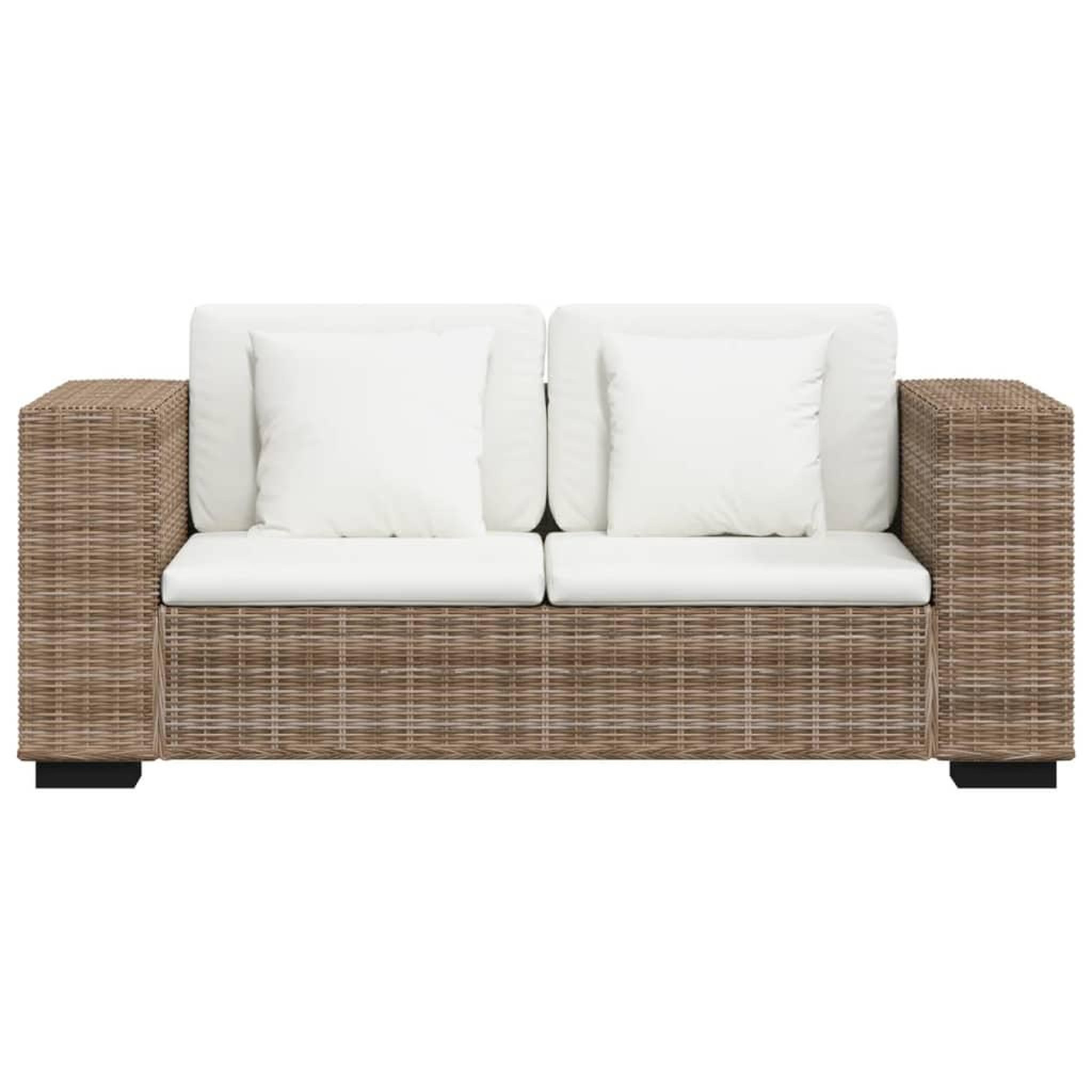 Voir la diapositive 3 : VIDAXL Ensemble de canape 2 places 7 pieces Rotin veritable