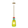 Voir la diapositive 2 : Paris Prix Lampe Suspension en Verre  Laurence  160cm Vert