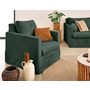 Voir la diapositive 4 : LISA DESIGN Serena - housse en velours texturé pour fauteuil