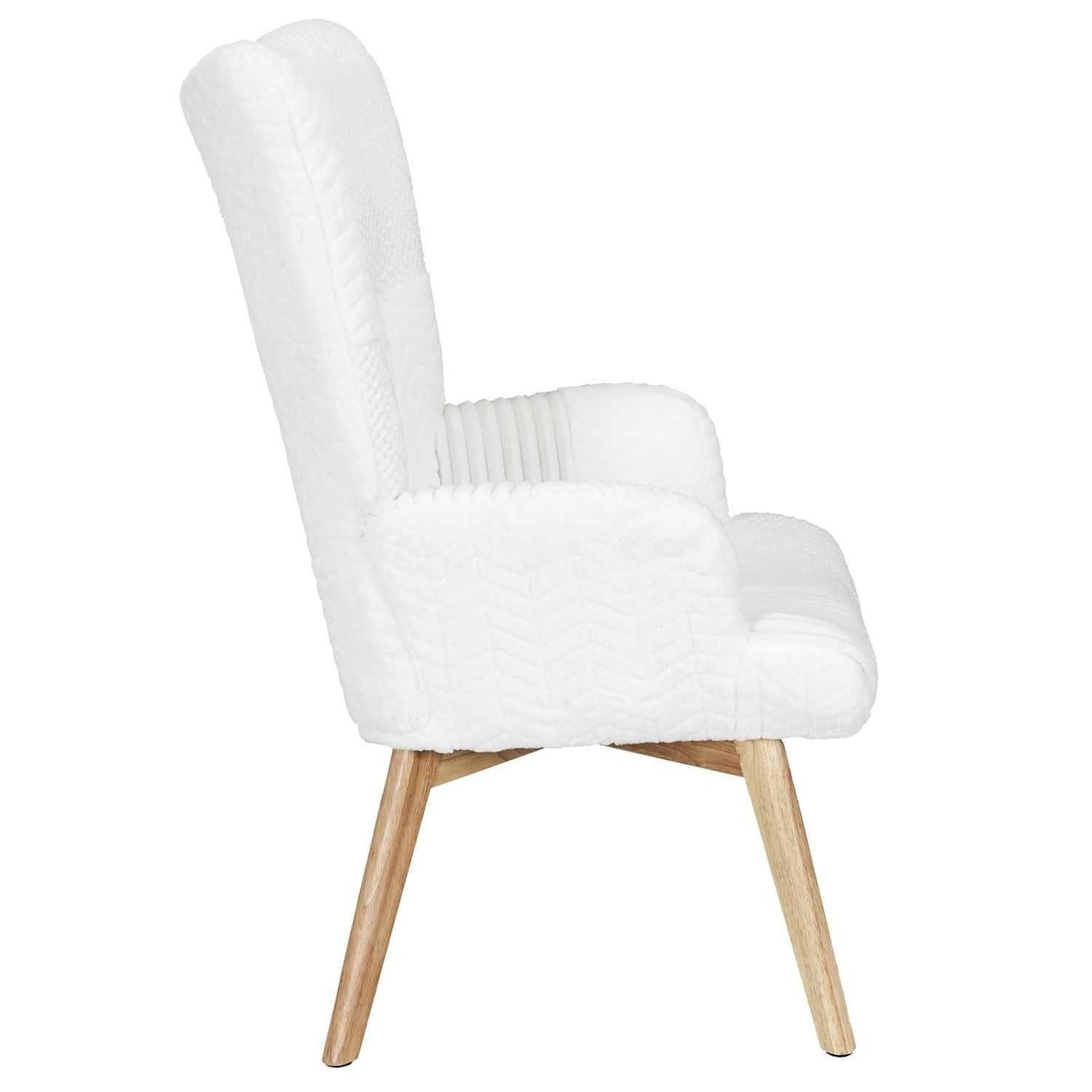 Voir la diapositive 5 : The Home Deco Factory Fauteuil de salon scandi en patchwork helsinki