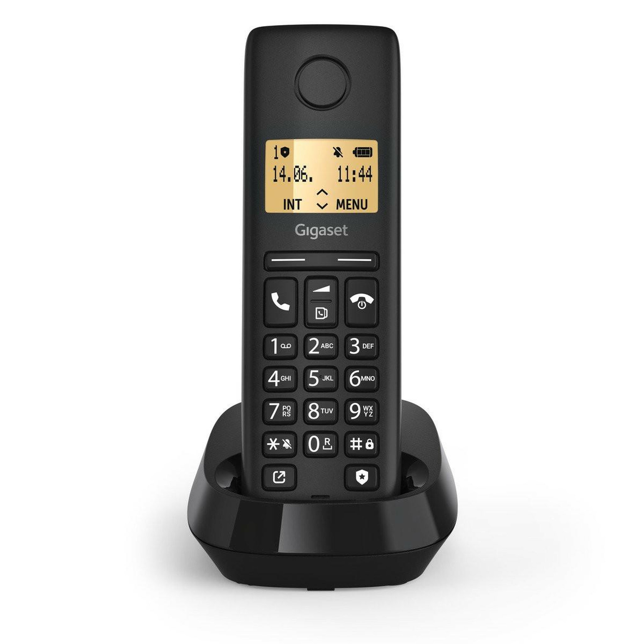 Voir la diapositive 3 : GIGASET Téléphone analogique/dect gigaset pure 100 avec identification de l'appelant, noir
