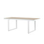Voir la diapositive 5 : Paris Prix Table de Jardin en Verre  Merlo  200cm Naturel & Blanc