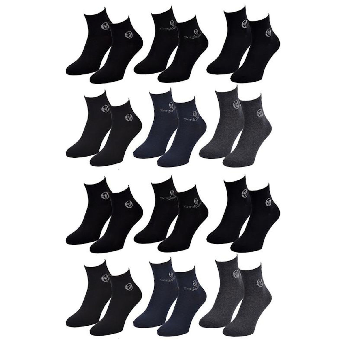 SERGIO TACCHINI Chaussettes Homme VILLE SERGIO TACCHINI Lot de 12 QUARTER