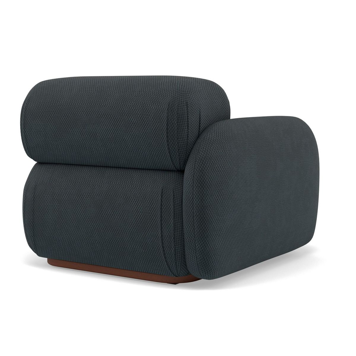 LISA DESIGN Penelope - module d'assise gauche en velours texturé