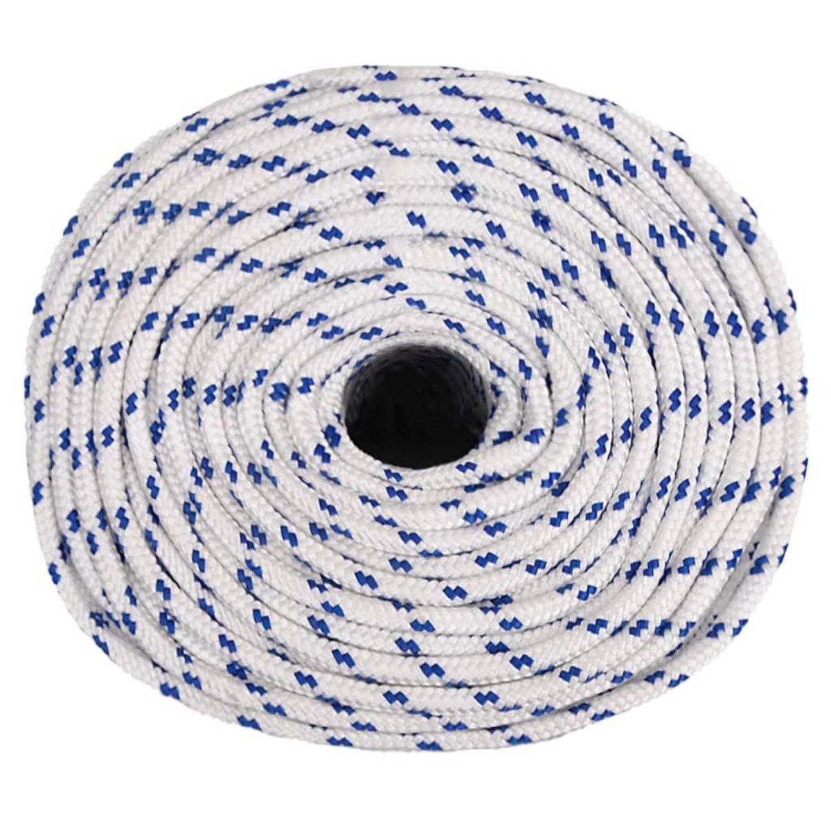 VIDAXL Corde de bateau Blanc 10 mm 25 m Polypropylene
