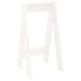 Voir la diapositive 3 : VIDAXL Tabourets lot de 2 blanc 40x40x75 cm bois massif de pin