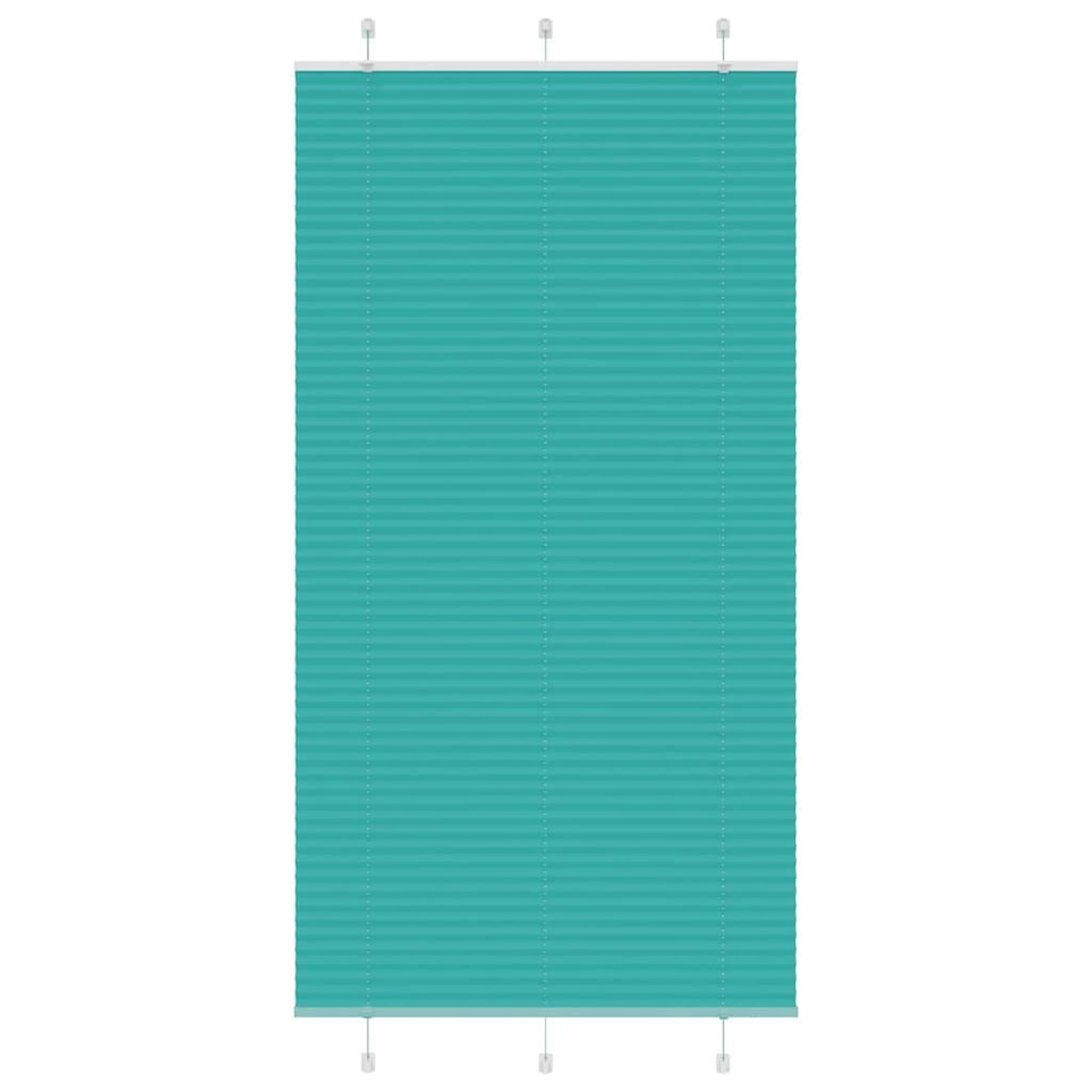 VIDAXL Store plisse vert petrole 105x200cm largeur du tissu 104,4cm