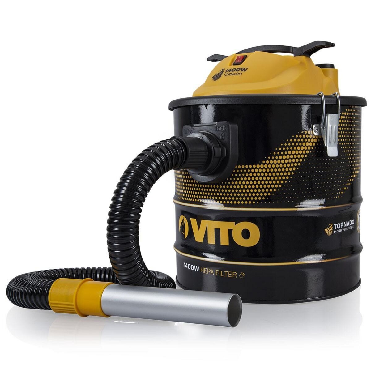 VITO Pro-Power Aspirateur de cendres TORNADO 1400W 18L VITO Filtre