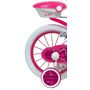 Voir la diapositive 2 : Vélo enfant - Modèle 16''Lolli Girl pour enfant de 105/120 cm avec stabilisateurs - Panier avant - Coffre arrière - 2 freins et pneus gonflables