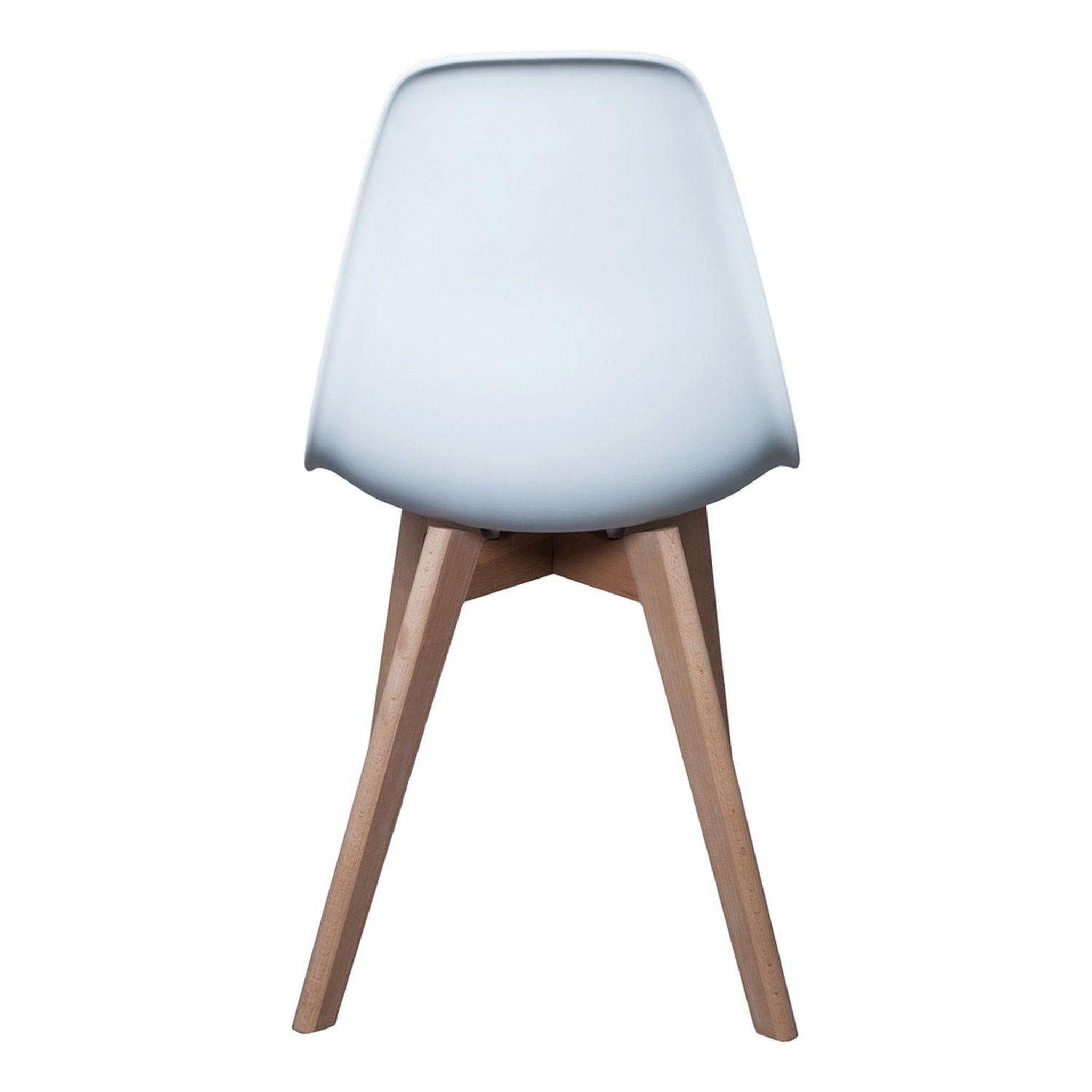 Voir la diapositive 3 : TOILINUX 4 chaises design scandinave à coque holga