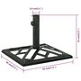 Voir la diapositive 6 : VIDAXL Socle de parasol Vert 44x44x31 cm Fonte